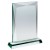 Chunky Rectangle Plaque in 19mm Jade Glass