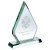 Peaked Award Plaque in 19mm Jade Glass