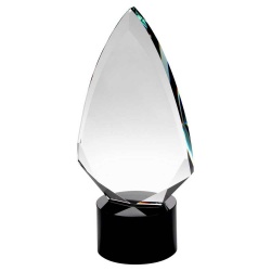 Clear & Black Glass Arrowhead Award