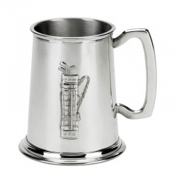 Pewter Golf Tankard - Golf Bag